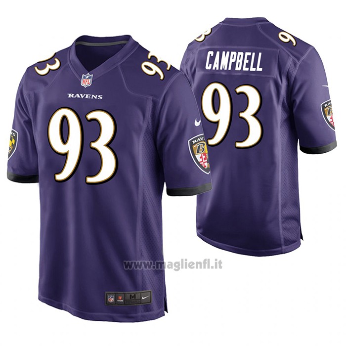 Maglia NFL Game Baltimore Ravens Calais Campbell Viola